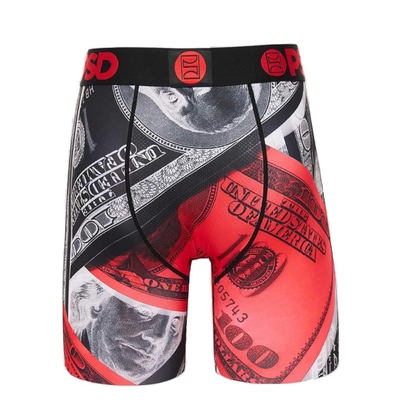 PSD Men's Red Washed Money Boxer Brief Size Medium - Picture 2 of 6